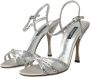 Dolce & Gabbana Kristal Hak Sandalen Zilver Versierd Gray Dames - Thumbnail 11