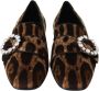Dolce & Gabbana Kristal Luipaardprint Loafers Multicolor Dames - Thumbnail 5