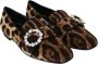 Dolce & Gabbana Kristal Luipaardprint Loafers Multicolor Dames - Thumbnail 7