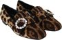 Dolce & Gabbana Kristal Luipaardprint Loafers Multicolor Dames - Thumbnail 6