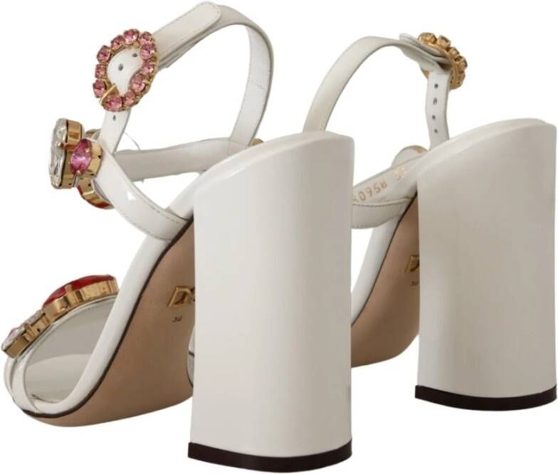 Dolce & Gabbana Kristal Roos Enkelband Hakken Multicolor Dames