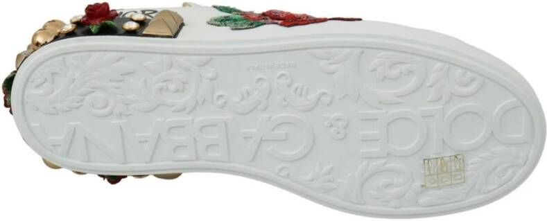Dolce & Gabbana Kristal Roos Paillet Sneakers Multicolor Dames