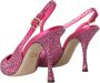 Dolce & Gabbana Roze Kristal Slingback Hakken Sandalen Pink Dames - Thumbnail 22