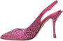 Dolce & Gabbana Roze Kristal Slingback Hakken Sandalen Pink Dames - Thumbnail 23