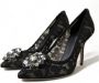 Dolce & Gabbana Belluci pumps dames leer metaal(overige ) Glas linnen vlas kalfsleer 35 5 Zwart - Thumbnail 11