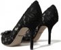 Dolce & Gabbana Belluci pumps dames leer metaal(overige ) Glas linnen vlas kalfsleer 35 5 Zwart - Thumbnail 12