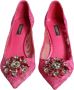 Dolce & Gabbana Kristalversierde hakken pompen roze Pink Dames - Thumbnail 6