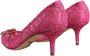 Dolce & Gabbana Kristalversierde hakken pompen roze Pink Dames - Thumbnail 8