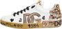 Dolce & Gabbana Kristalversierde lage sneakers van leer - Thumbnail 2