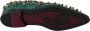Dolce & Gabbana Groene Leren Kristallen Jurk Broque Schoenen Green Dames - Thumbnail 3