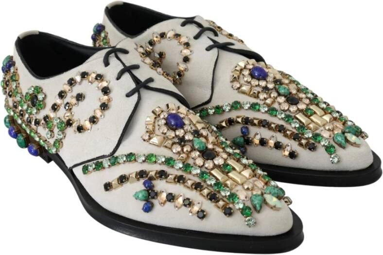 Dolce & Gabbana Kristalversierde Loafers Multicolor Dames