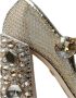 Dolce & Gabbana Kristalversierde Mary Jane Pumps Beige Dames - Thumbnail 9