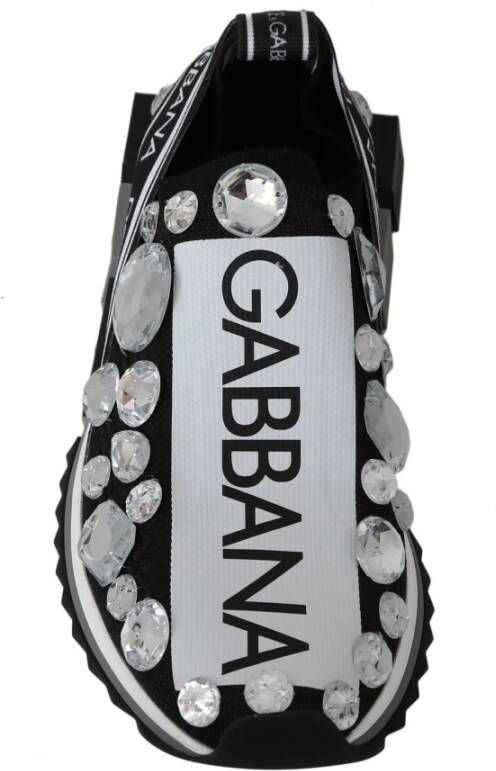Dolce & Gabbana Kristalversierde Monochrome Sneakers Multicolor Dames