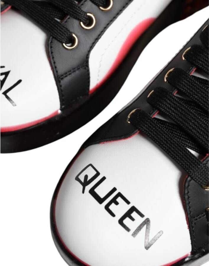 Dolce & Gabbana Kristalversierde Portofino Sneakers Multicolor Dames