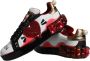 Dolce & Gabbana Kristal Hart Leren Sneakers Wit Rood Multicolor Dames - Thumbnail 7