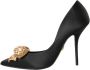 Dolce & Gabbana Zwarte Satijnen Strikpumps met Kristallen Black Dames - Thumbnail 5