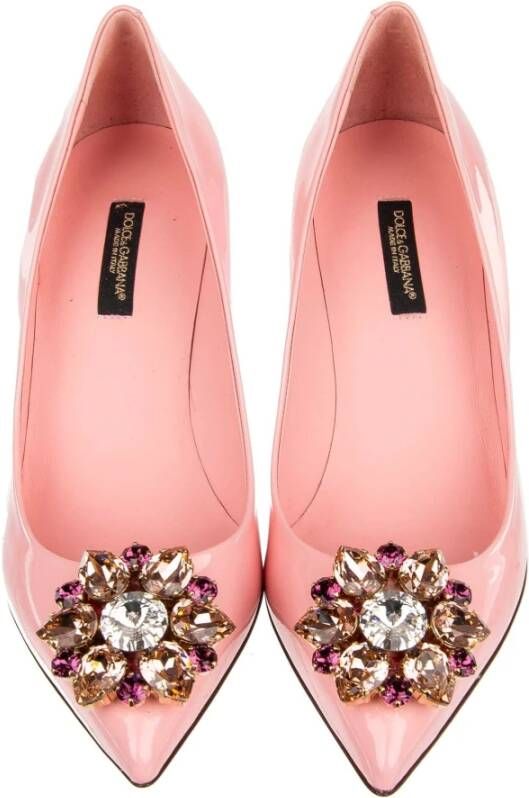 Dolce & Gabbana Kristalversierde suède pumps
