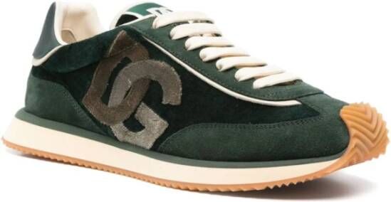 Dolce & Gabbana Kussen Sneakers Green Heren