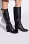 Dolce & Gabbana Leren laarzen met goudkleurige logohardware Black Dames - Thumbnail 7