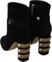 Dolce & Gabbana Zwarte Suède Korte Laarzen met Rits Black Dames - Thumbnail 5