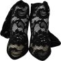 Dolce & Gabbana Elegante Kant Sokken Laarzen Schoenen Pumps Black Dames - Thumbnail 5