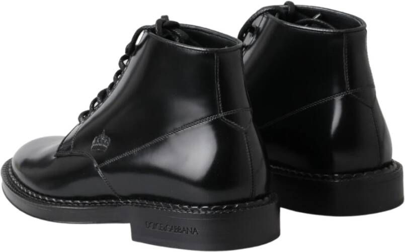 Dolce & Gabbana Lace-up Boots Black Dames