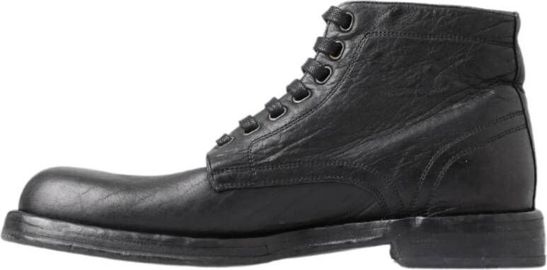 Dolce & Gabbana Lace-up Boots Black Heren