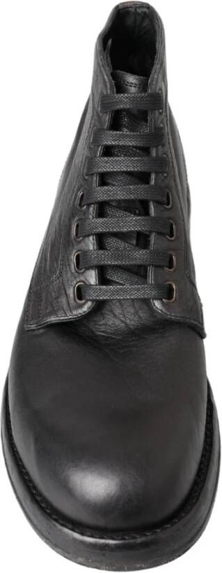 Dolce & Gabbana Lace-up Boots Black Heren