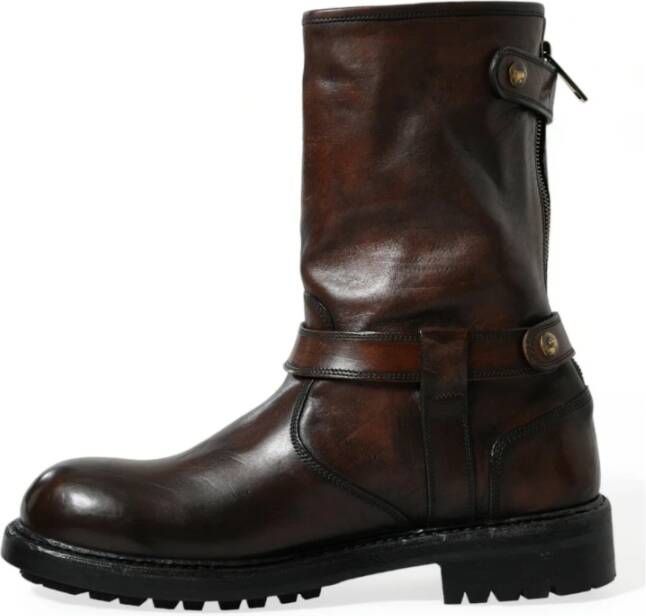 Dolce & Gabbana Lace-up Boots Brown Heren