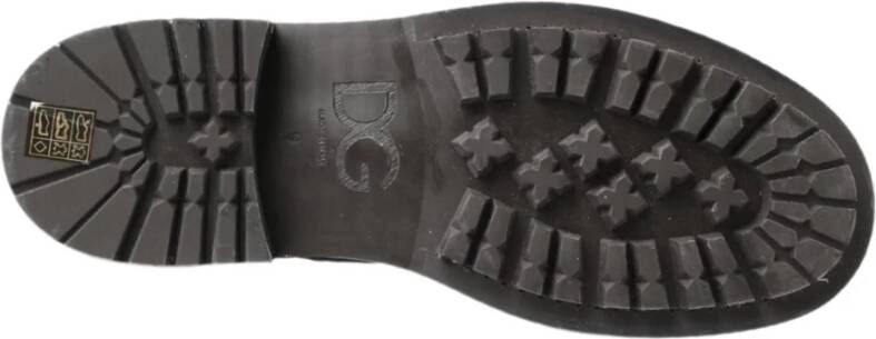 Dolce & Gabbana Lace-up Boots Gray Heren