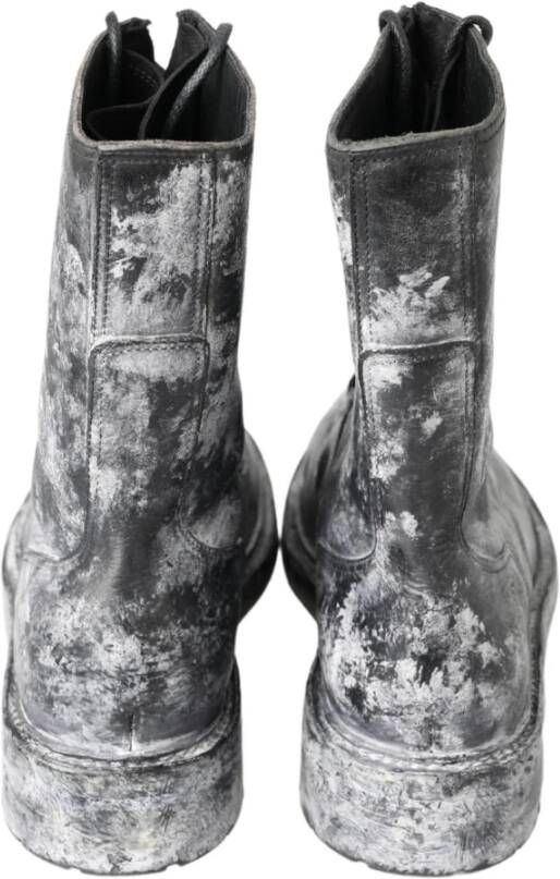 Dolce & Gabbana Lace-up Boots Gray Heren