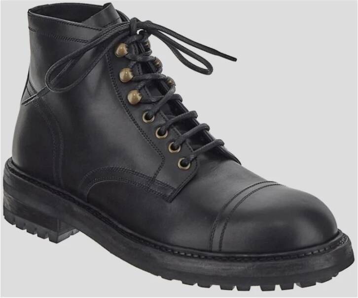 Dolce & Gabbana Lace-up Boots Zwart Heren