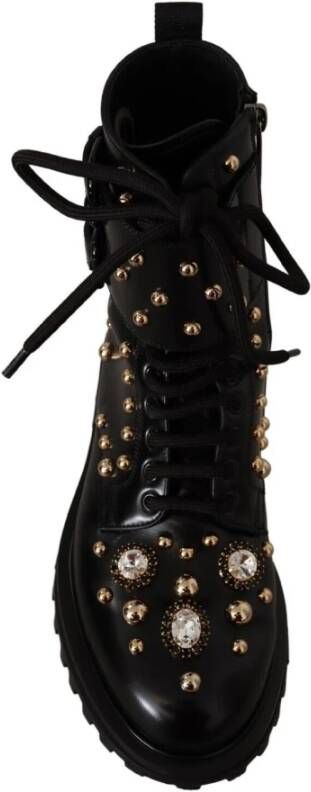 Dolce & Gabbana Lace-up Boots Zwart Heren