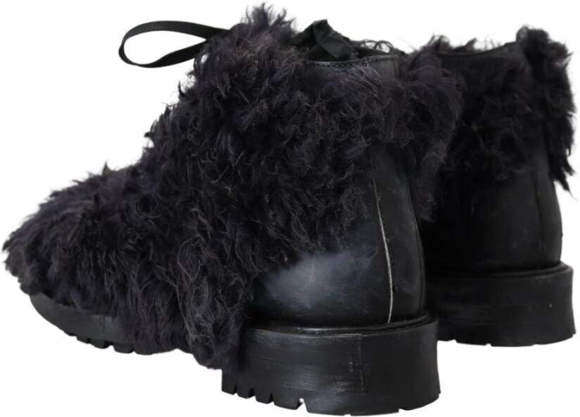 Dolce & Gabbana Lace-up Boots Zwart Heren