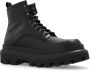 Dolce & Gabbana Trek Leren Gevechtslaarzen Black Heren - Thumbnail 6