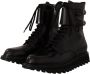 Dolce & Gabbana Zwarte Leren Combat Veterschoenen Heren Laarzen Black Heren - Thumbnail 3