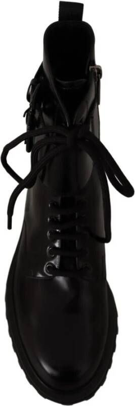 Dolce & Gabbana Lace-up Boots Zwart Heren