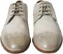 Dolce & Gabbana Witte Leren Derby Schoenen Multicolor Heren - Thumbnail 8