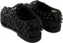 Dolce & Gabbana Zwarte Leren Kristallen Jurk Brogue Schoenen Black Dames - Thumbnail 6