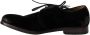 Dolce & Gabbana Zwart fluwelen veterschoenen in verouderde stijl - Thumbnail 13
