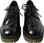 Dolce & Gabbana Klassieke Zwarte Leren Derby Schoenen Black Heren - Thumbnail 17