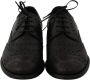 Dolce & Gabbana Zwarte Leren Wingtip Oxford Dress Schoenen Red Heren - Thumbnail 3
