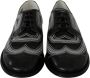 Dolce & Gabbana Zwarte leren Derby formele witte veterschoenen Black Heren - Thumbnail 6