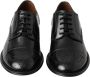 Dolce & Gabbana Herenleren Derby Oxford Wingtip Schoenen Black Heren - Thumbnail 3