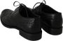Dolce & Gabbana Premium Zwarte Leren Wingtip Schoenen Black Heren - Thumbnail 4