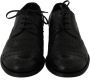Dolce & Gabbana Premium Zwarte Leren Wingtip Schoenen Black Heren - Thumbnail 7