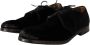 Dolce & Gabbana Zwart fluwelen veterschoenen in verouderde stijl - Thumbnail 5