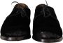 Dolce & Gabbana Zwart fluwelen veterschoenen in verouderde stijl - Thumbnail 9