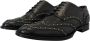 Dolce & Gabbana Zwarte Studded Derby Jurk Schoenen Black Heren - Thumbnail 9