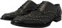 Dolce & Gabbana Zwarte Studded Derby Jurk Schoenen Black Heren - Thumbnail 8